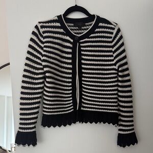 Striped navy and White Sweater